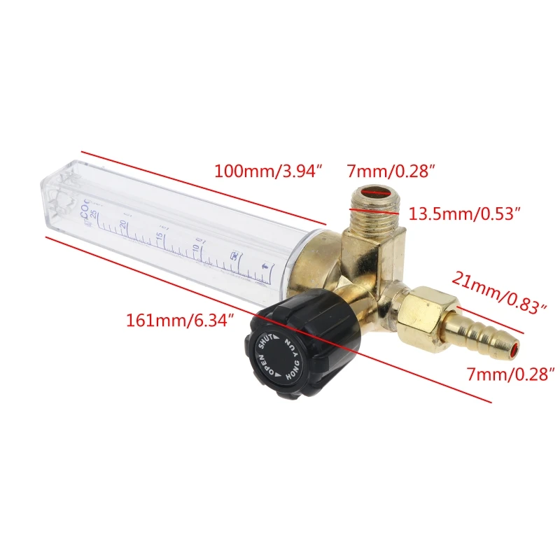 Flow Meter High Accuracy Gas Regulator Argon/CO2 Mig Tig-Flow Meter