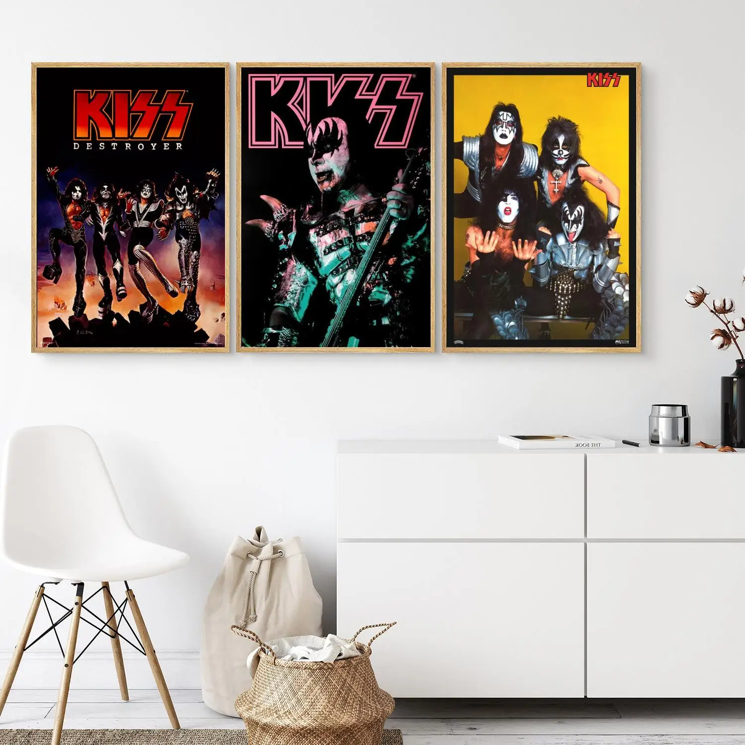 

Kiss Poster Wall Art 24x36 Canvas Posters Decoration Art Personalized Gift Modern Family bedroom Painting