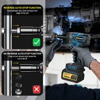 Clé à chocs électrique sans fil Gisam 900N.M, 1/2 pouce, outils électriques pour batterie Makita 18V 3