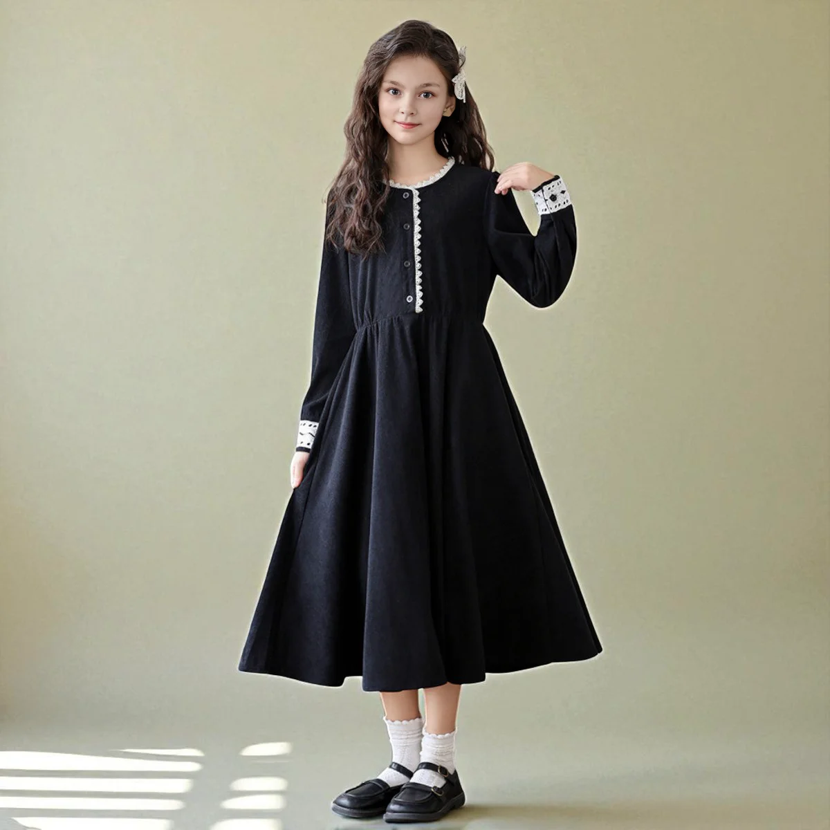 teal blue color dress Dark Silk Satin V Neckline feminine vibe. BRIDAL DROP 1 Dress - Boots - Color:Black(Pre-Sale 30days)