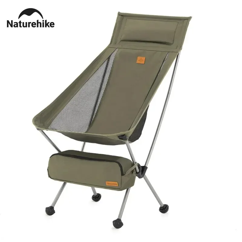 Naturehike Camping Moon Chair YL10 High Back Ultralight Folding Chair Portable 120Kg Load Travel Rocking Fishing Chairs