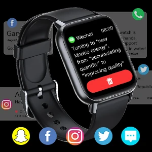 EIGIIS Smart Watch for Sleep Fitness Tracker Heart Rate Monitor Watch 100+Sports Modes Smartwatch Compatible with iPhone Android - Image 4
