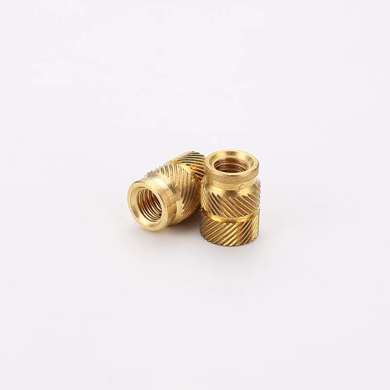 Yinpecly M3 Copper Knurled Threaded Insert Nuts - 30pcs, Gold Tone, For Electrical Appliances - View #6