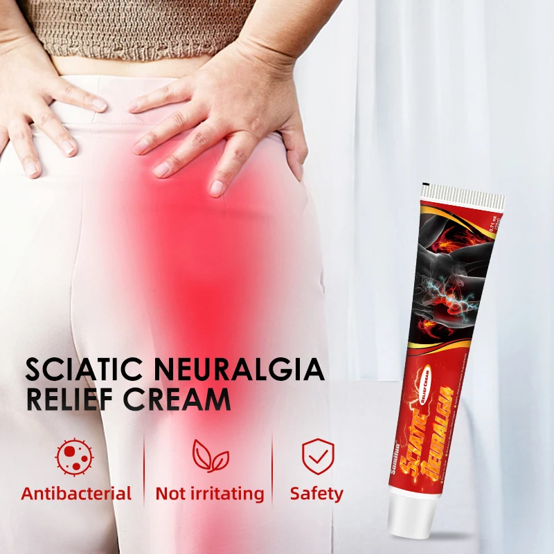 Sumifun Sciatica Cream 1/3/5Pcs Hip Neuralgia Pain Relief Massage Plaster Muscle Joint Arthritis Rheumatism Painkiller Ointment