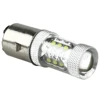 80W BA20D H6 White 16 LED Motorcycle MotorBike/Moped/ATV Headlight Bulb 4