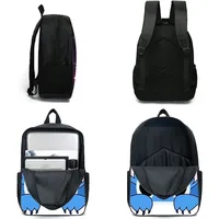 Anime kawaii Cartoon Stumble Guys Crash Party School Bag Kids Backpack Pencil Bag Kawaii Cartoon School Bag Mochila 4