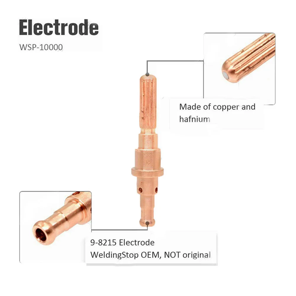 

Replacement Consumables for Thermal Dynamics For SL60 For SL100 Plasma Torch 9 8215 9 8211 9 8213/9 8277 Nozzle Set Pack of 21