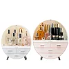 Makeup Organizer Brush Holder Cosmetic Storage Box with Dust Free Cover Portable Waterproof Lid Dust Proof Drawers for Lipstick 5