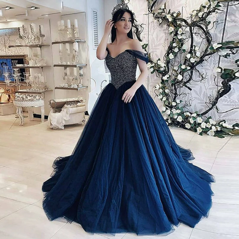 ingeniørarbejde vagt Diverse GUXQD Ball Gown Beaded Quinceanera Dresses Plus Size Princess Women Girl  Corset Sweet 16 Masquerade Prom Dresses For 15 Years