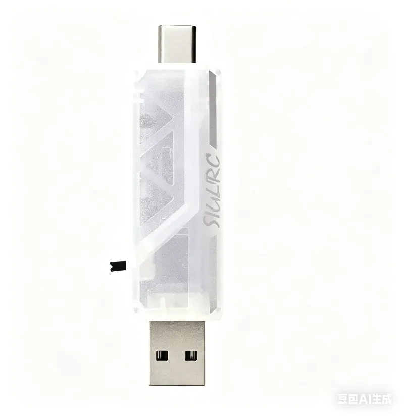 Dongle USB ELRS HGLRC C1 500mW 2.4GHz pour simulateur FPV, connecté à un ordinateur portable