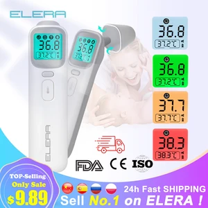 Детский термометр ELERA, инфракрасный цифровой ЖК-дисплей для измерения тела, лба, уха, Бесконтактный инфракрасный термометр для взрослых и де...
