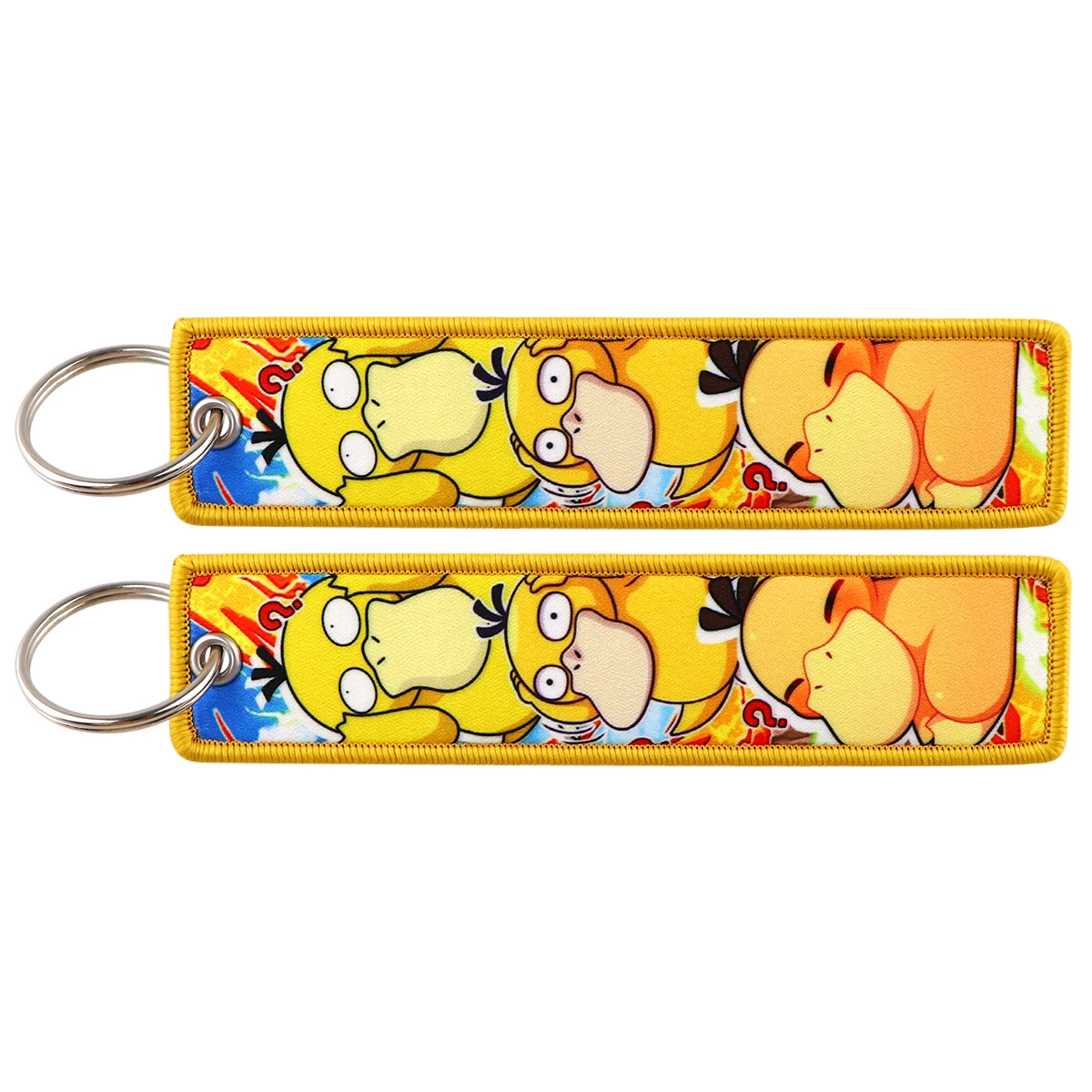 Charming Anime Cute Cartoon Embroidered Keychain | Stylish Key Holder & Accessory Gift