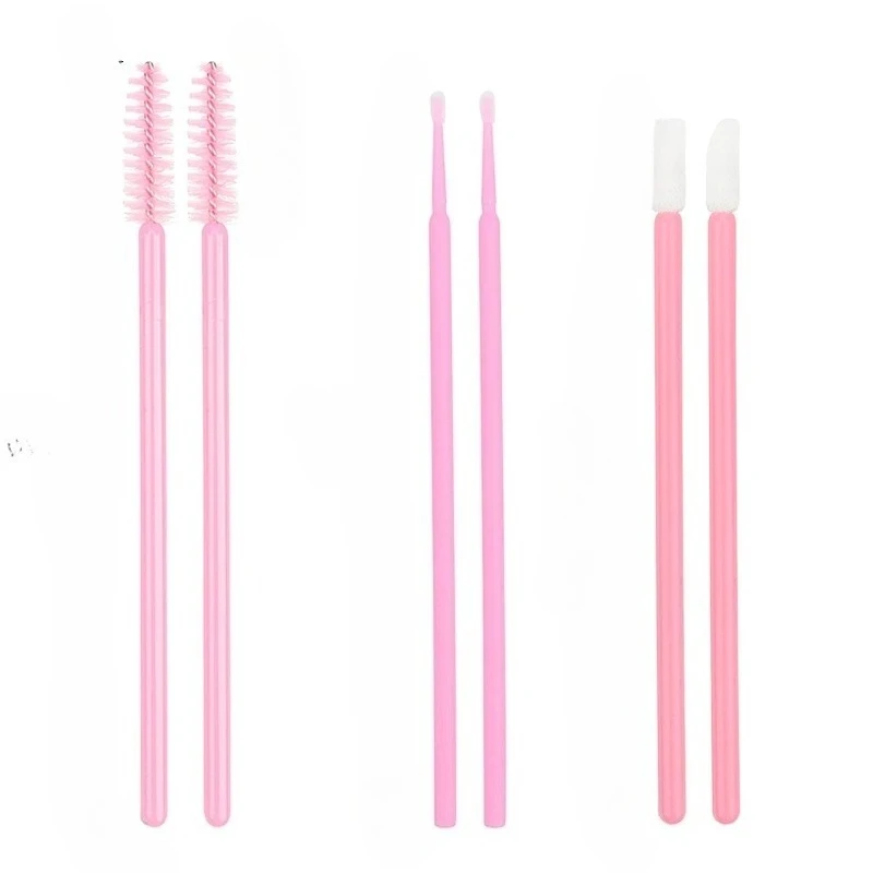 Description Picture 4 of itemWholesale 200 Pcs Eyelash Extension Makeup Set Removal Micro Brush Lipline Special Eyelash Brush for Women Lash Make Up Tool