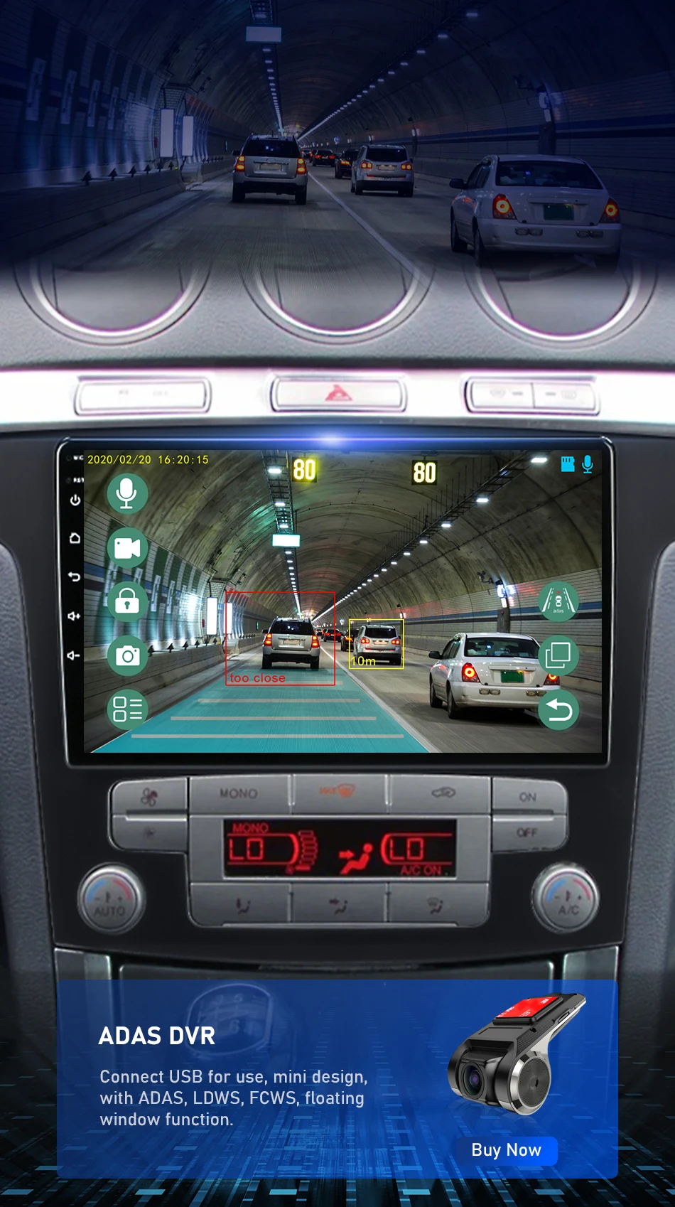 Srnubi 2Din Android Auto Radio Für Ford S-MAX 2007-2015 Multimidia Video Player Auto Stereo Carplay Android Auto dvd Kopf Einheit – Detail 20