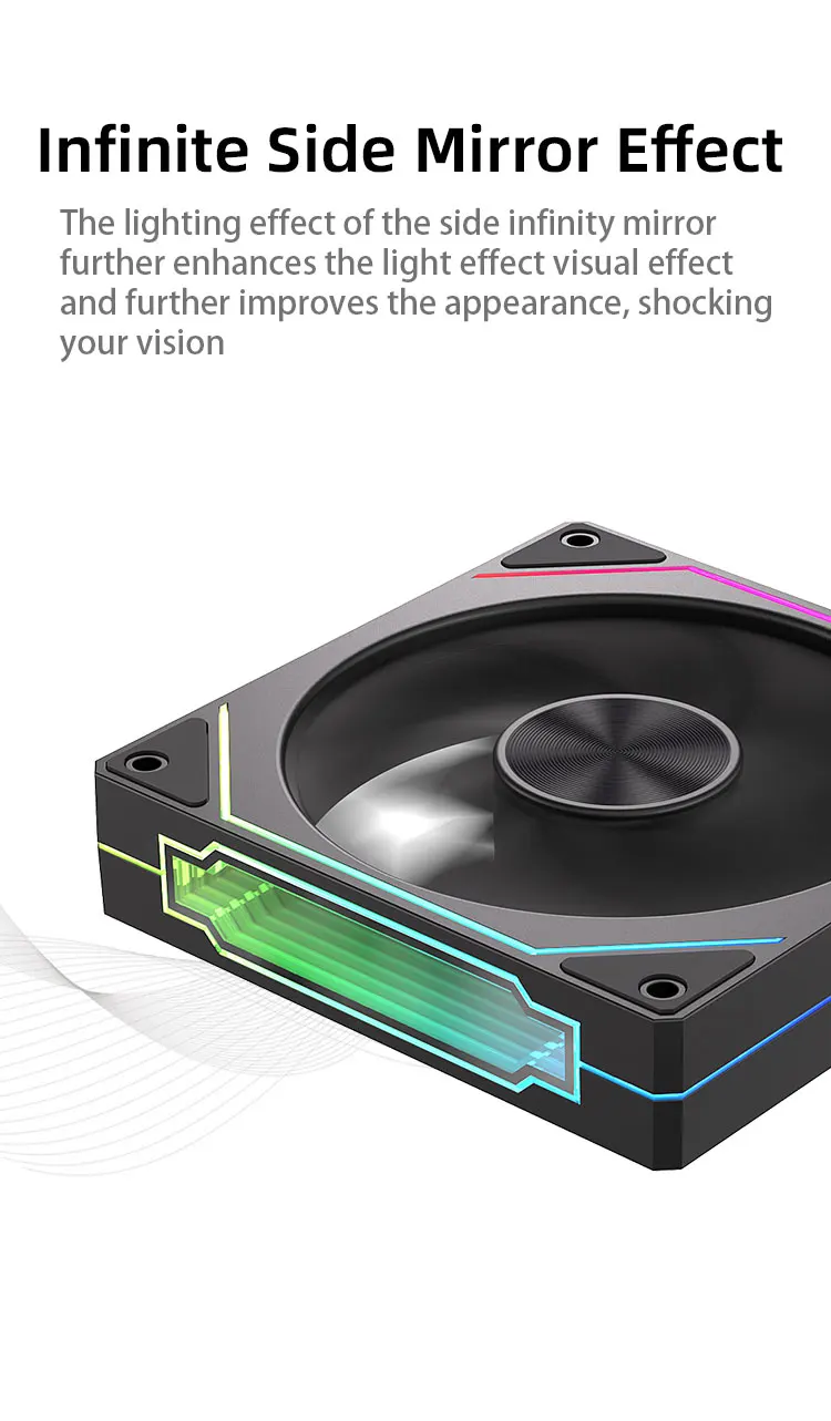 Prism 5 PRO 120mm Fan Argb Pc Case Ventiladores 4PIN PWM 5V-3PIN Cpu Water Coole