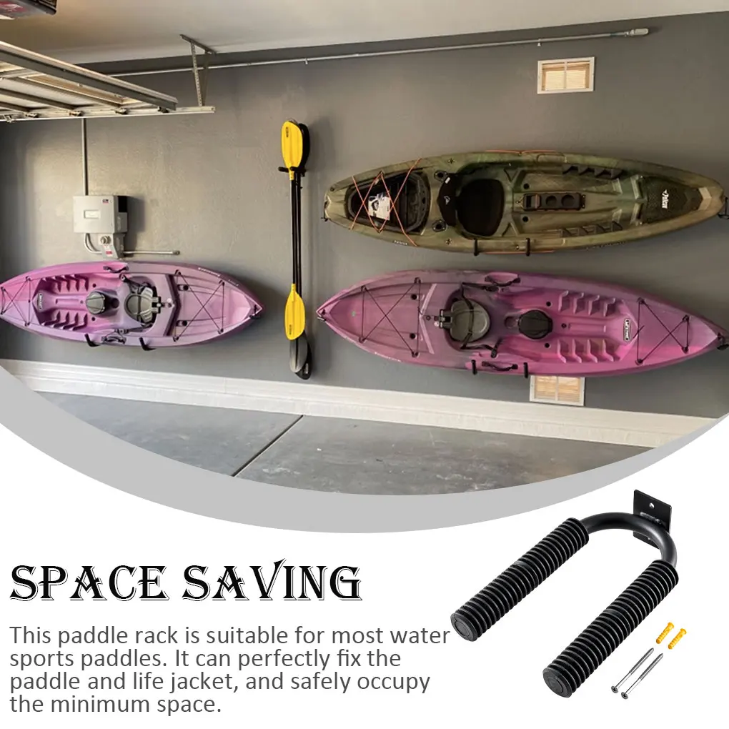 Metal Kayak Paddle Rack De Armazenamento Suporte De Montagem De Parede Metal Kayak Paddle Rack De Armazenamento Suporte De Montagem De Parede