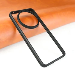 Enhanced Shockproof Clear Protective Case - Durable PC + TPU Design for Nothing Phone 3a Pro (Black)