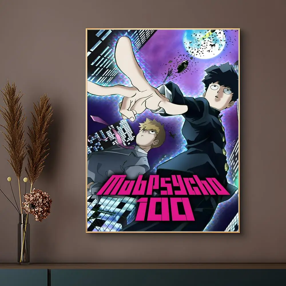 Beliebter Anime M-MobS P-PsychoS 100 Poster HD wasserdichte selbstklebende Wandkunst – Verwendung in mehreren Szenen, Top-Geschenk-Pick – Detail 8
