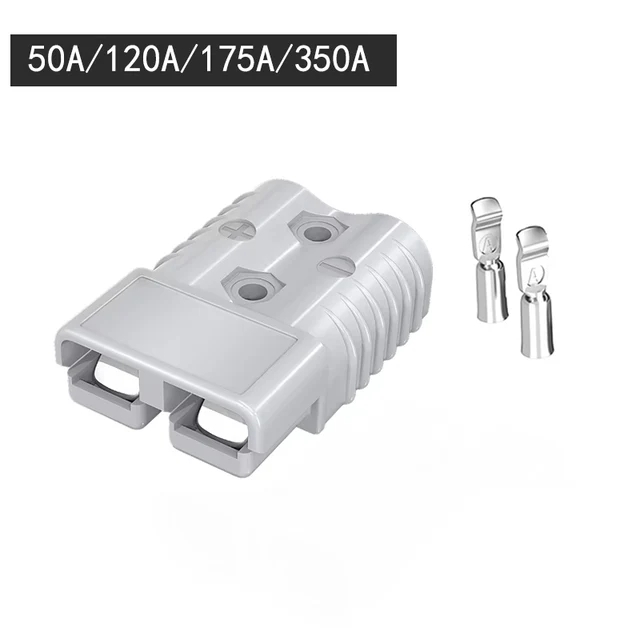ชุดขั้วต่อไฟฟ้าแบบแอนเดอร์สัน 1 ชุด 50A-350A 600V แบบปลดเร็ว สำหรับแบตเตอรี่ พลังงานแสงอาทิตย์ รถบ้าน วินซ์ งานหนัก 1