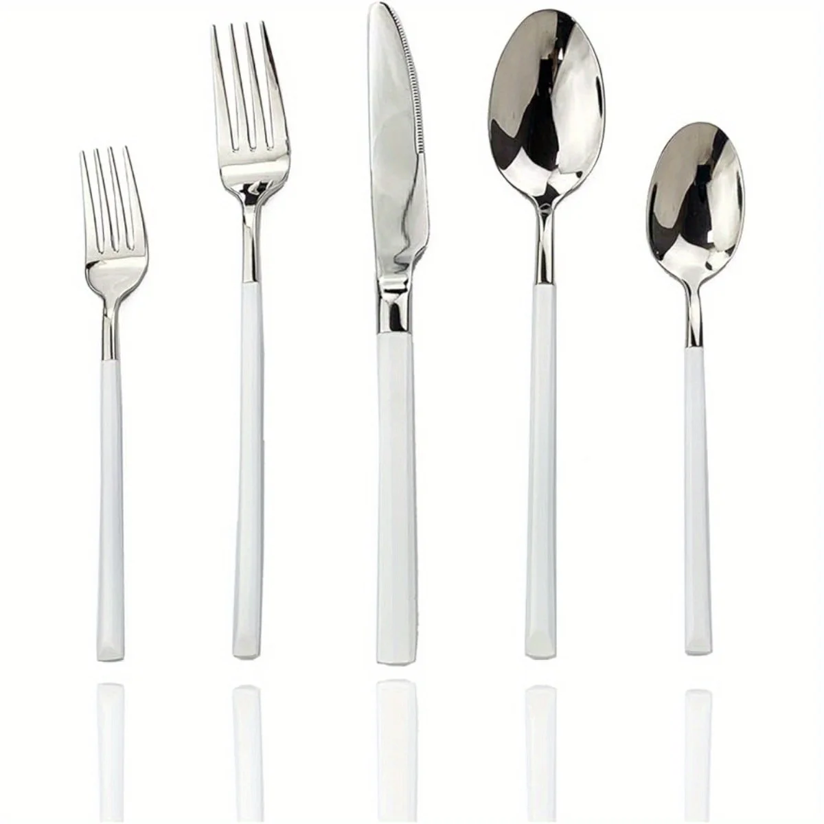 

20pcs/set Stainless Steel Western Cutlery Set, Include Steak , Fork, Spoon And Tea Spoon, Dinner Fork, Dinner Spoon, Fruit Fork,