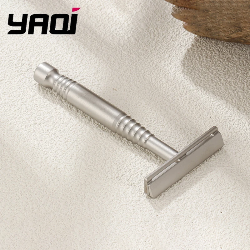 야치 레무스 무광 페인팅 컬러 316 스테인리스 스틸 AC 블레이드 싱글 엣지 남성용 전문 면도 안전 면도기