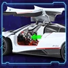 1:24 Pagani Huayra BC Alloy Sports Model Diecast Metal Racing Car Vehicles Model Simulation Sound Light Collection Kids Toy Gift 4
