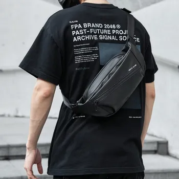 남성 ELAN 프리미엄 크로스 바디 백 남성 허리 벨트 방수 통기성 매칭 오리지널 디자인 데일리 슬링 백