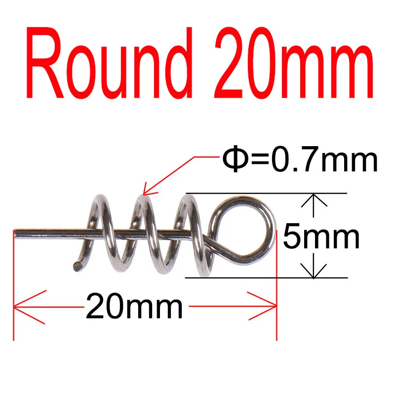 Enhanced Stainless Steel Fishing Spring Lock Connectors (20/50/100 pcs)