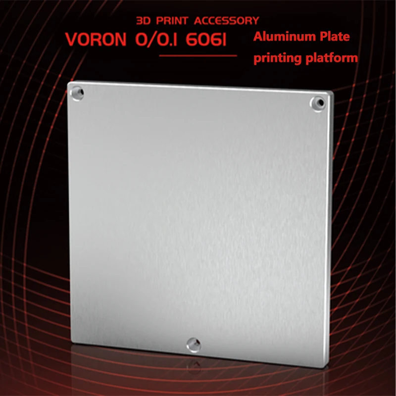 Voron 0/0.1 6061 Aluminum Plate 120X120X6mm 300X300X8mm Voron 2.4 Laser Cutting DIY 3D Printer Accessories Printing Platform uv curing printing platform 3d printer accessories mono 2k 6k plus m3 premium photon m3 max