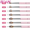 BQAN Size#2-8 Kolinsky Nail Brush Kolinsky Sable Acrylic Nail Brush Crimped With Cap Pink Handle Manicure Sculpting Nails Tool 6