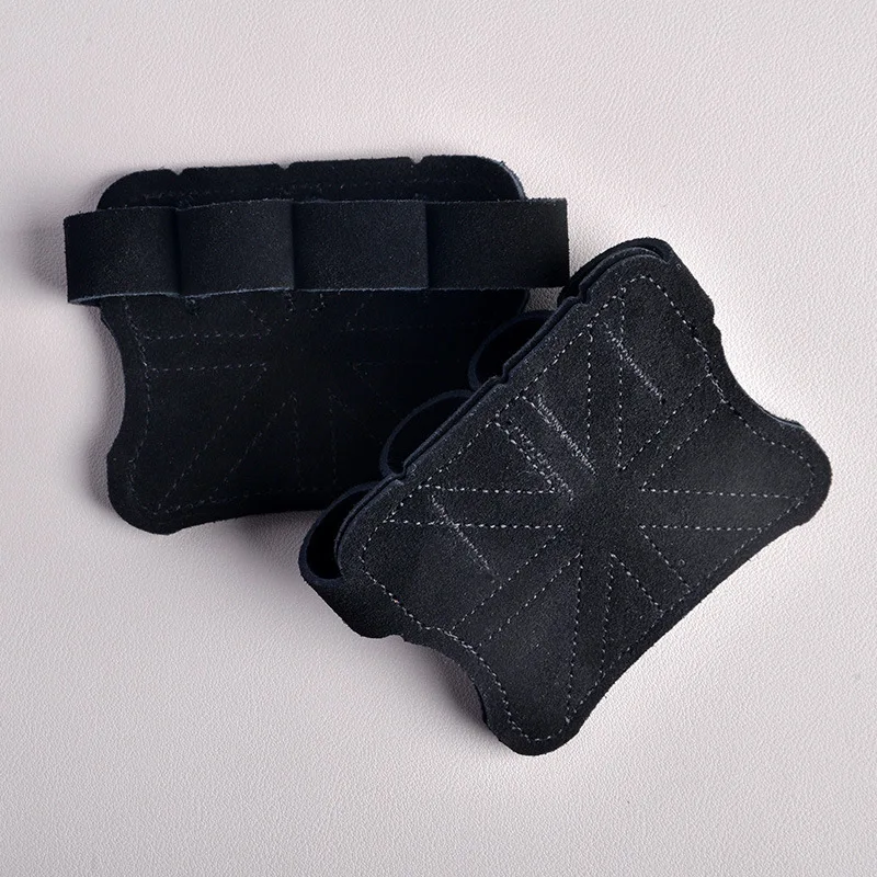 Leather Weight Lifting Training Gloves Protection 2