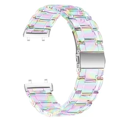 Clear Resin Watch Band - Replaceable Wrist Strap Accessory - Amazfit T - Rex 3 (Colorful)