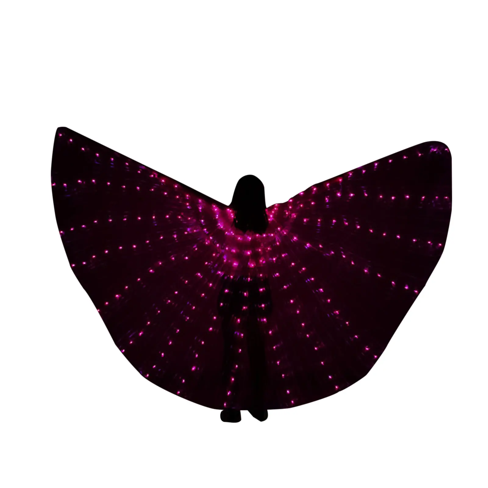 Capa led para baile de salón, traje luminoso con alas blancas divididas  para escenario, espectáculo de fiesta, mariposa, P01 - AliExpress