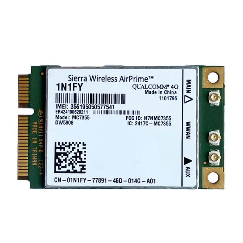 wifi router New Original Wireless Airprime MC7355 PCIe LTE / HSPA + GPS 100Mbps Card 1N1FY DW5808 Sierra 4G Module for Dell 1900/2100/850/70 usb 4g modem sim card