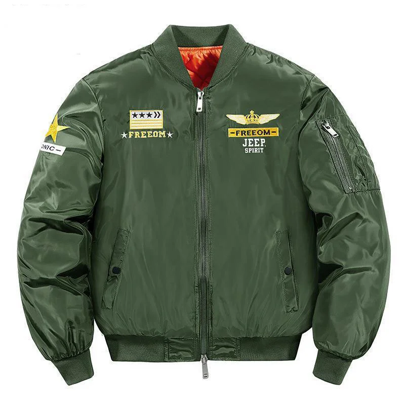 

Мужская свободная летная куртка, толстый военный тактический Бомбер с хлопковой подкладкой, мужская бейсбольная куртка-Карго