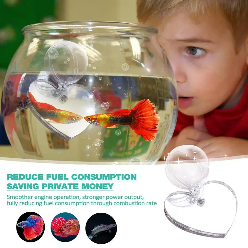 Fish tank ornaments Fish tank decorations Aquarium ornaments Acrylic Aquarium Betta Mirror Fish Tank Round Amusing Training Mirror Fish Bowl Thematic Ornaments For Tank Playing Accessories