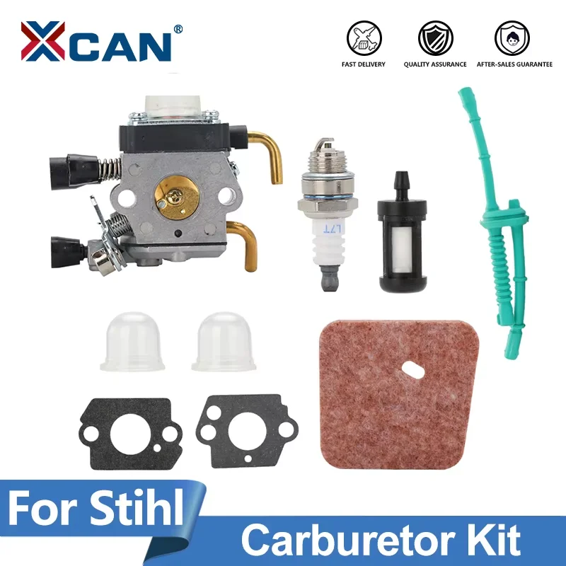 XCAN Carburetor Kit for Stihl FS55 FS55R FS55RC KM55 HL45 KM55R FS38 ...