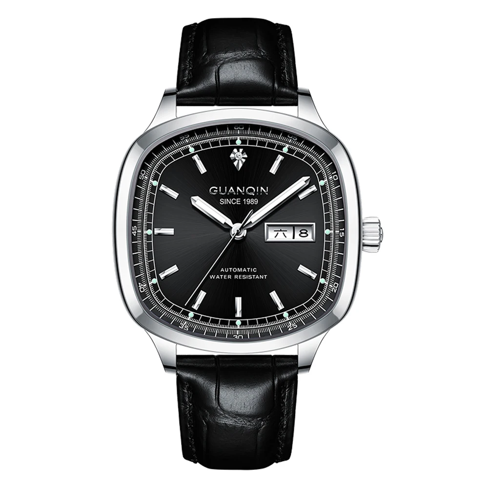 GUANQIN Mens Mechanical Watches 2024 Luxury Automatic Watch For Men Sapphire Mirror Waterproof Men Wristwatch Clock Reloj Hombre