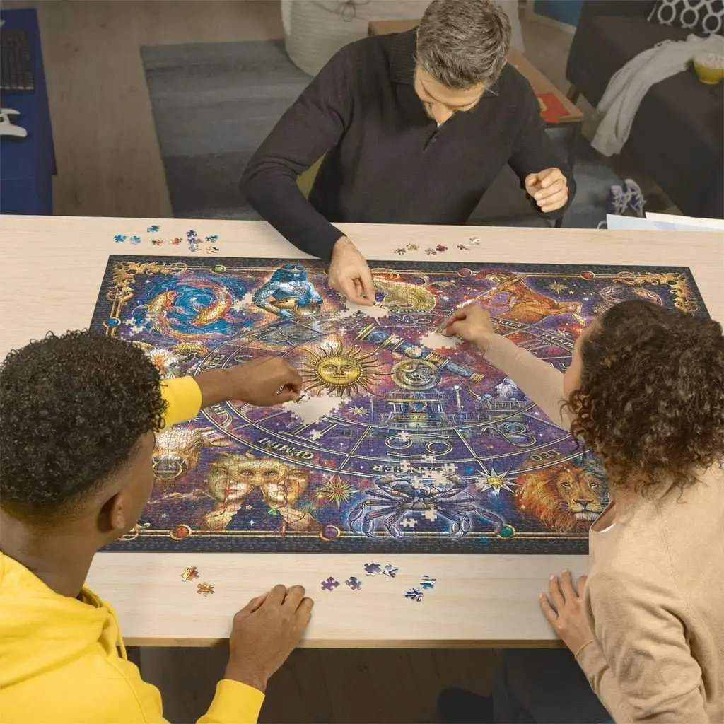 The Zodiac Jigsaw Puzzle 300/500/1000 Pieces Adult Games Family Fun Decompression Toy Children Educational Gift Astrology Puzzle