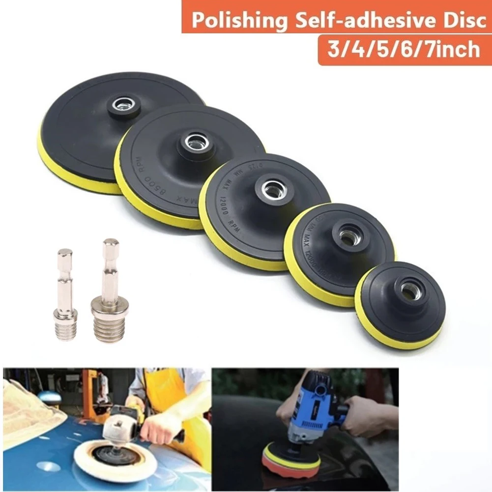 Self Adhesive Backing Pad Grinder Polishing Disc Drill Adapter Kit For Rotary Tool Drill Replacement Derusting Burnishing Tools 105pcs set electric drill grinder rotary tool grinding engraving polishing kit mini power tools pen grinder dremel accessories