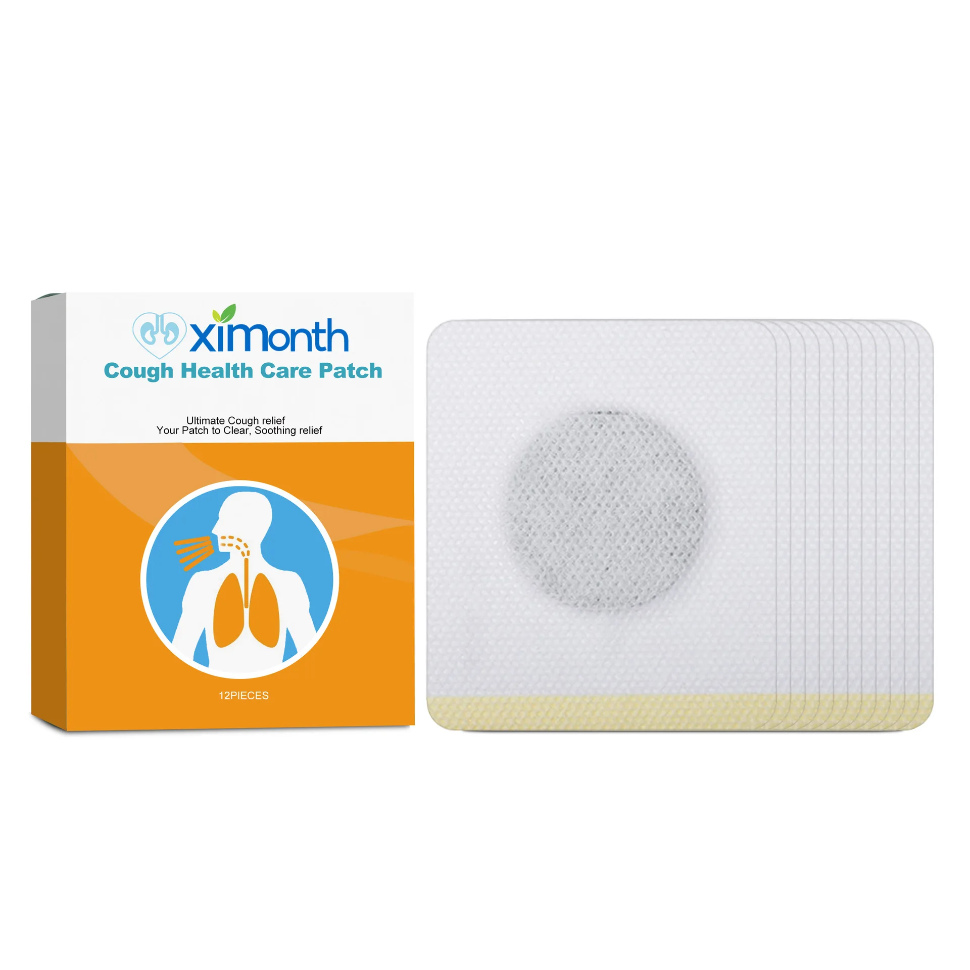 Stop Coughing Patch Treat Bronchitis Asthma Relief Pharyngitis Sore Throat Treatment Lung Protect Medicine Anti-Cough Plaster pain relief plaster