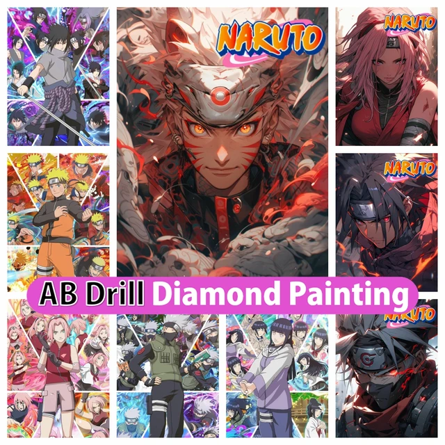 Naruto 5D DIY AB Diamond Painting Embroidery Japan Anime Art Cross