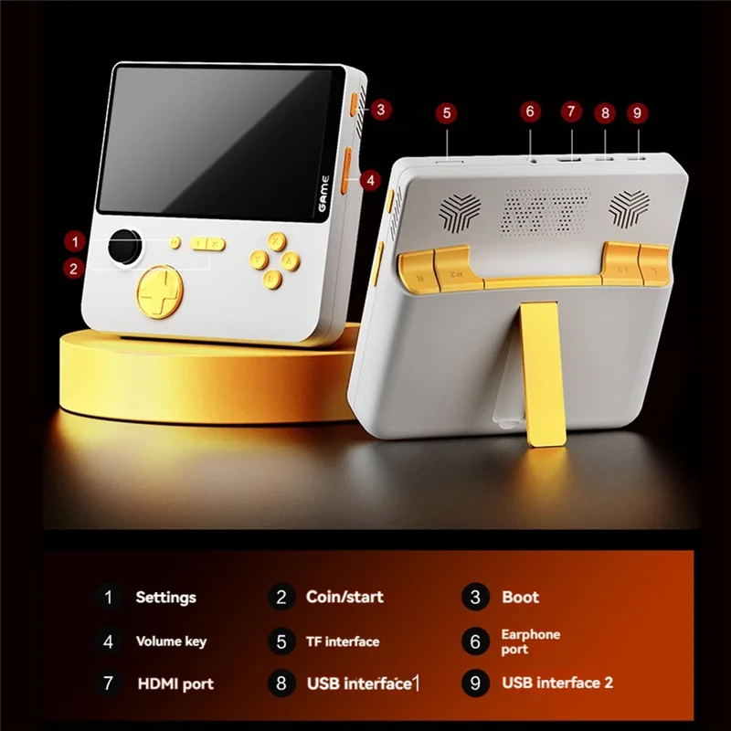 E5 Handheld Video Game Console 128G 20000 Games 5Inch HD Retro Game Console 6000Mah Support 13 Emulators