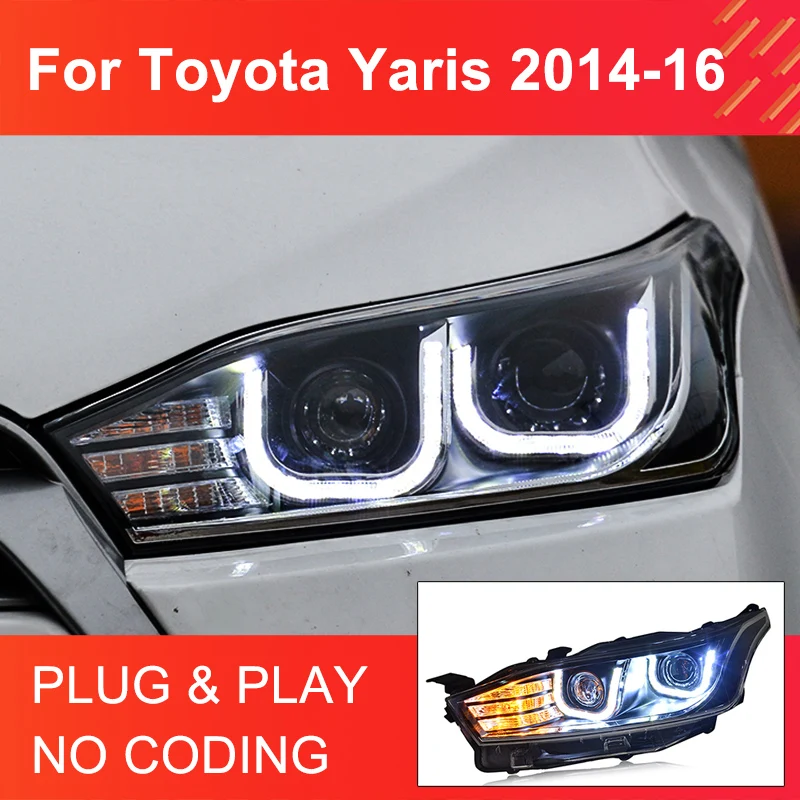 

Передние фонари для Toyota Yaris 2014-2016, 1 пара