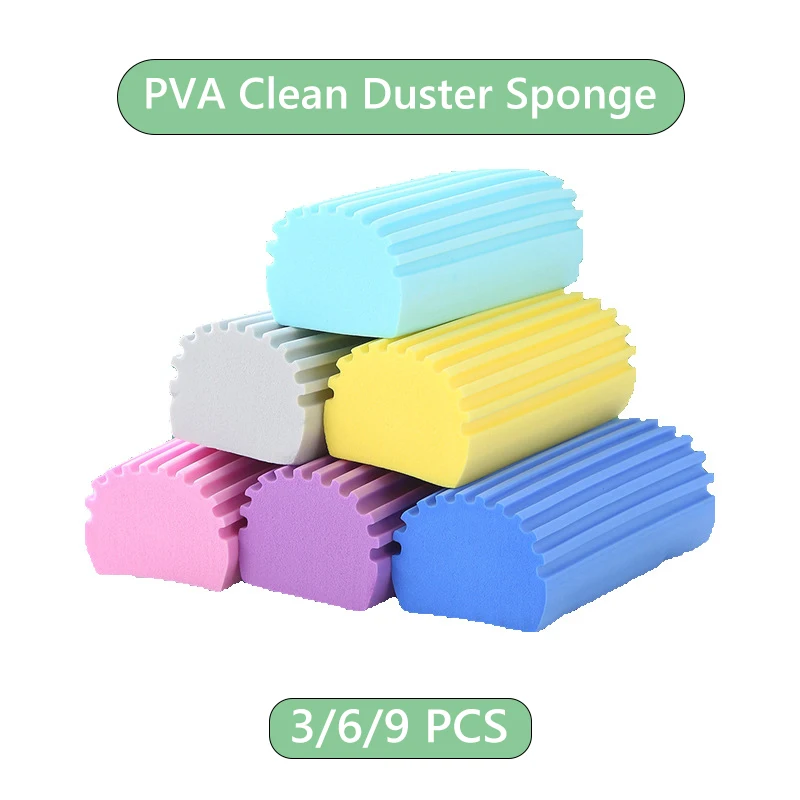 

Multi-function PVA Clean Duster Sponge Portable Cleaning Brush Duster For Cleaning Blinds Glass Baseboards Window Vents Railings