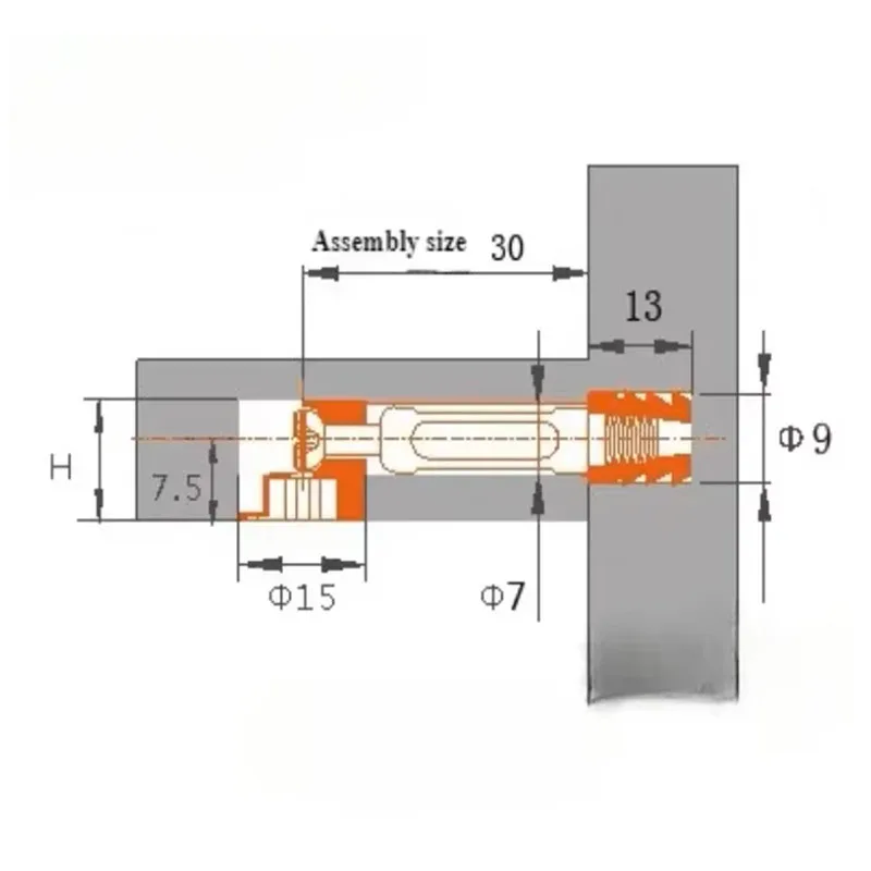 10Sets Furniture Side Connecting Fastener Cam Fitting Dowel Pre-inserted Nut Joint Connector 15x12mm Excenter Lock Screws Wheel