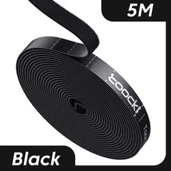 Ultimate Cable Organizer & Management System - Tearable Winder Ties for Phone Accessories and Wires (5M Black)