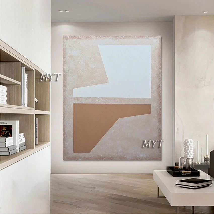 

Настенные обои для улицы без рамы, домашний декор, абстрактная Геометрическая текстура, картины ручной работы, холст, картина