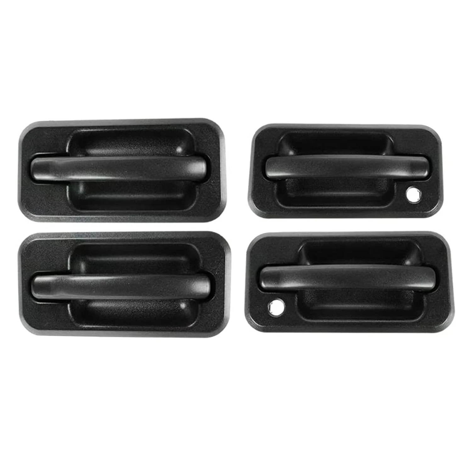 4Pcs Exterior Outside Door Handle Set for 2003 2009 Hummer H2 Black