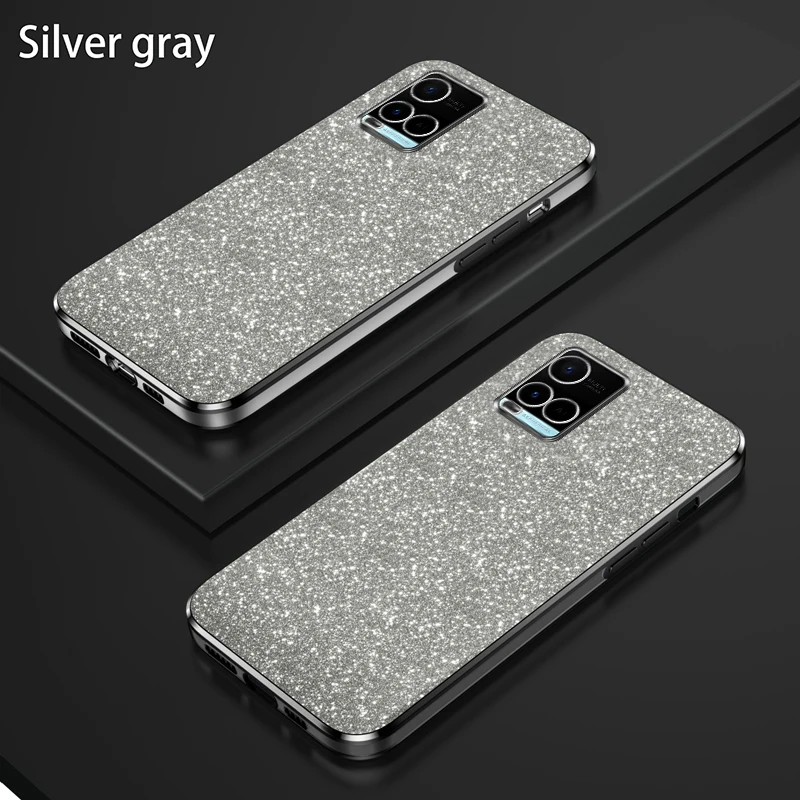 Luxury Gradient Glitter Plating Silicone Back Cover - Enhanced Protection Case